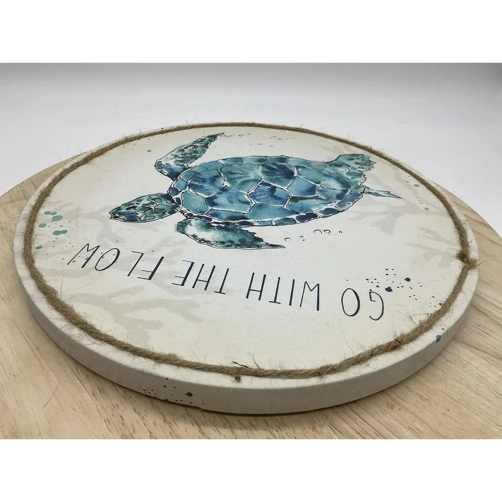 Hobby Lobby Sea Turtle Wall Plaque Medium Go With The Flow Blue Beach Decor